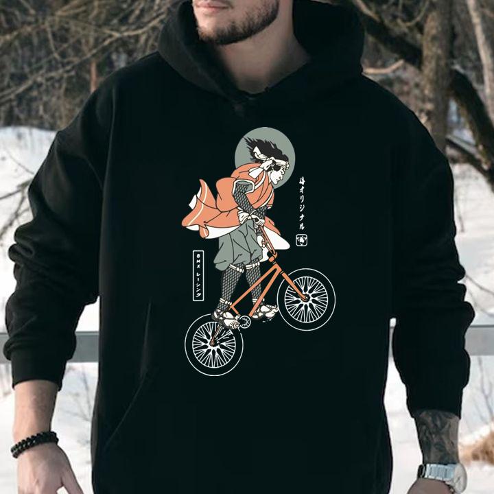 Bmx Racing Biker Samurai t-shirt hoodie