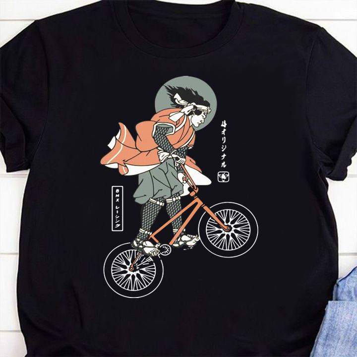 Bmx Racing Biker Samurai t-shirt shirt
