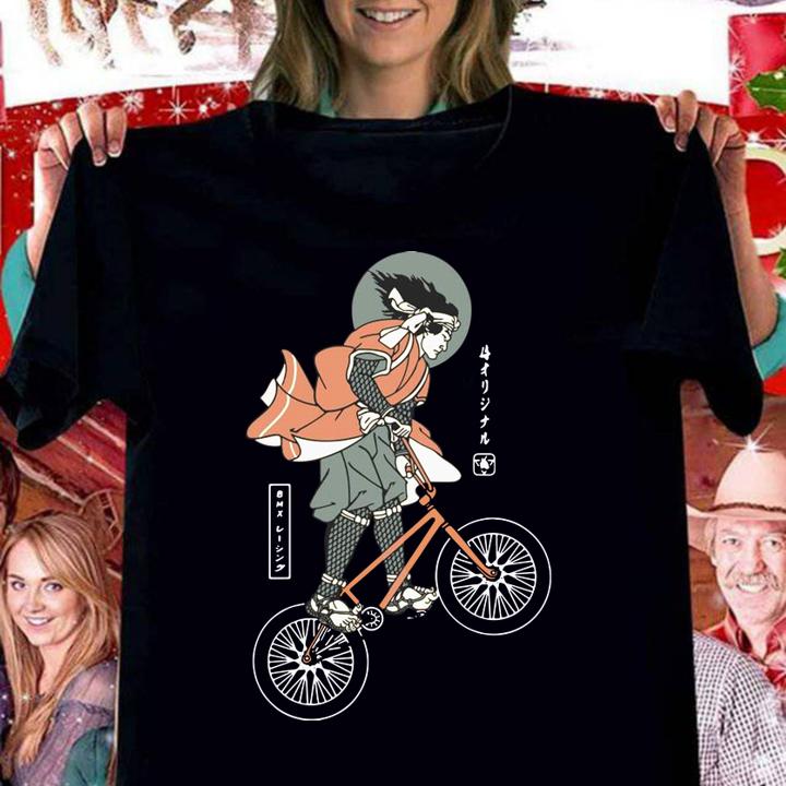 Bmx Racing Biker Samurai t-shirt woman shirt