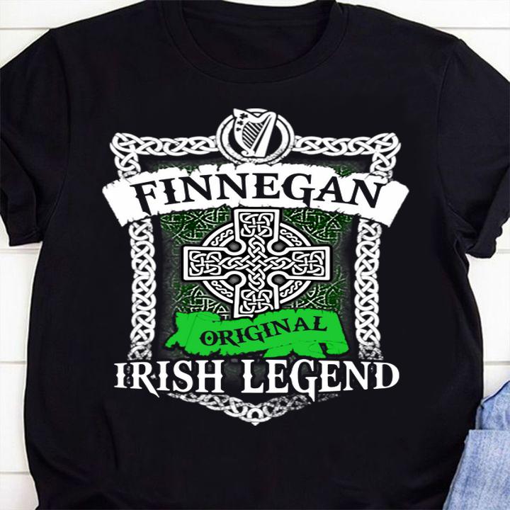 Finnegan Original Irish Legend Irish Name St. Patrick's Day t-shirt shirt