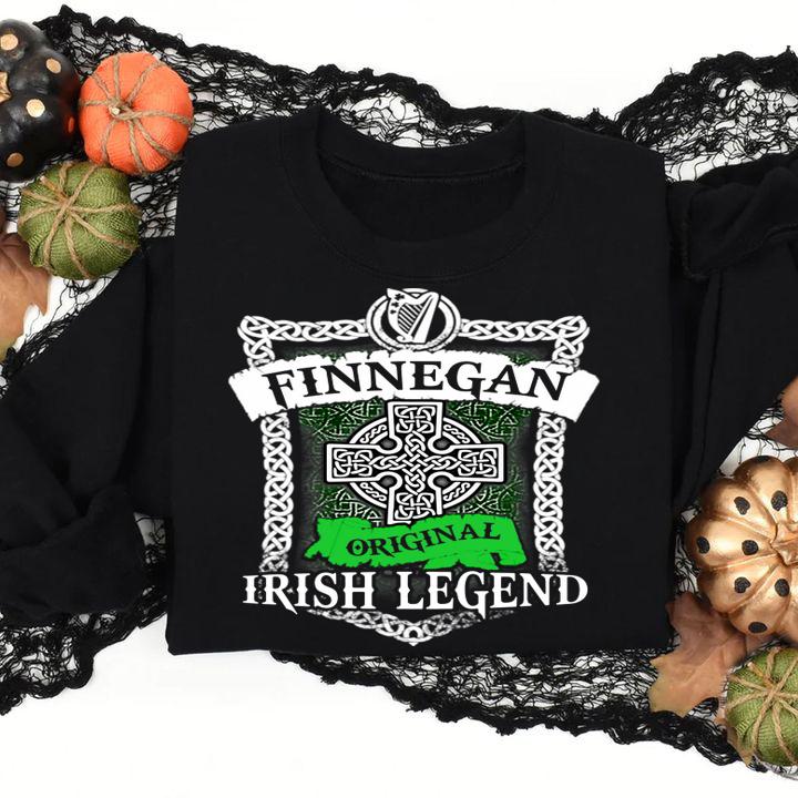 Finnegan Original Irish Legend Irish Name St. Patrick's Day t-shirt sweatshirt