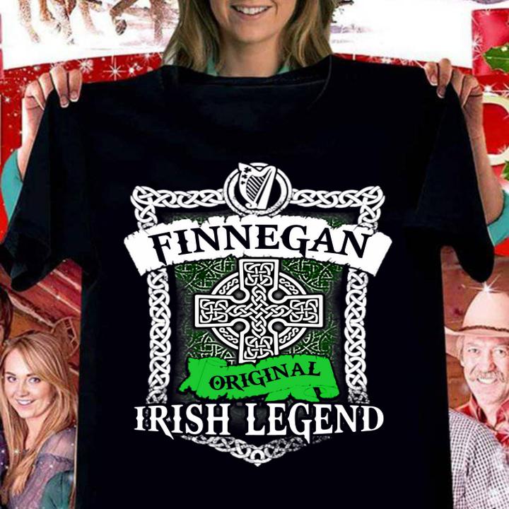Finnegan Original Irish Legend Irish Name St. Patrick's Day t-shirt woman shirt