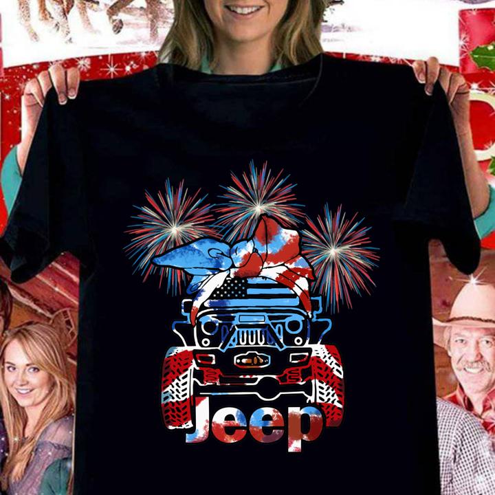 Jeep Happy Independence Day t-shirt woman shirt