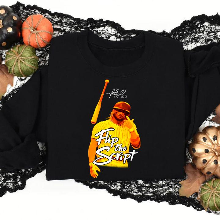 Fernando Tatis Jr flip the script t-shirt sweatshirt