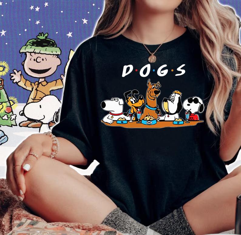 Dogs Scooby Doo and Friends TV Show t-shirt woman shirt
