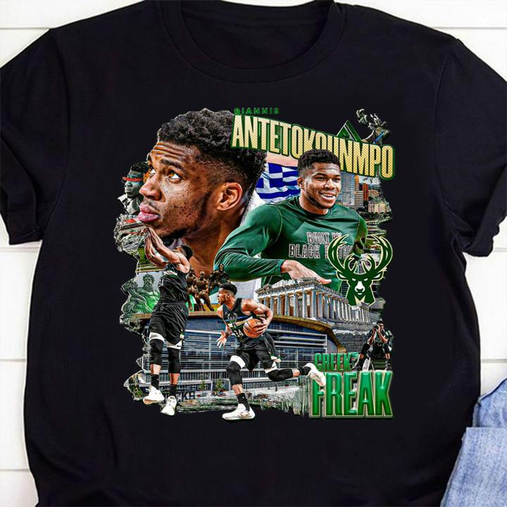 Giannis Antetokounmpo Milwaukee Bucks t-shirt shirt