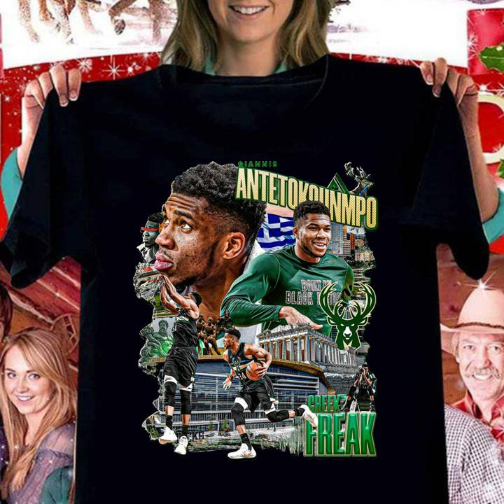 Giannis Antetokounmpo Milwaukee Bucks t-shirt woman shirt
