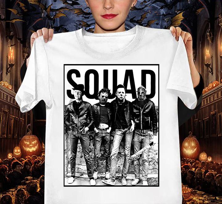 Squad Halloween Horror Movie t-shirt woman shirt