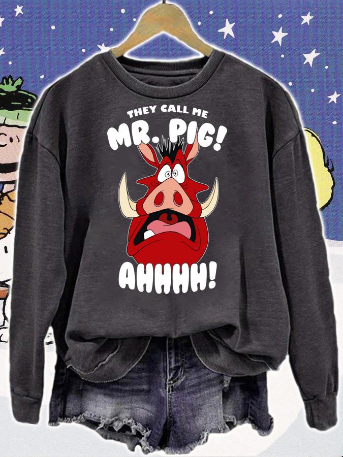 The Lion King Pumbaa They Call Me Mr Pig Ahhhh t-shirt sweatshirt