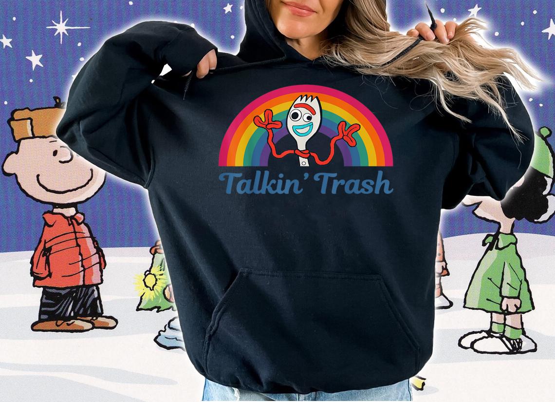 Disney Pixar Toy Story 4 Forky Talkin Trash Portrait t-shirt hoodie
