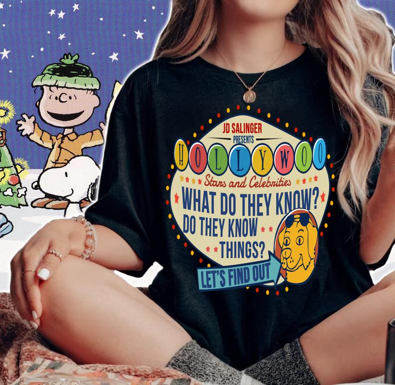 Jd Salinger Presents Hollywoo Stars And Celebrities What Do They Know t-shirt woman shirt
