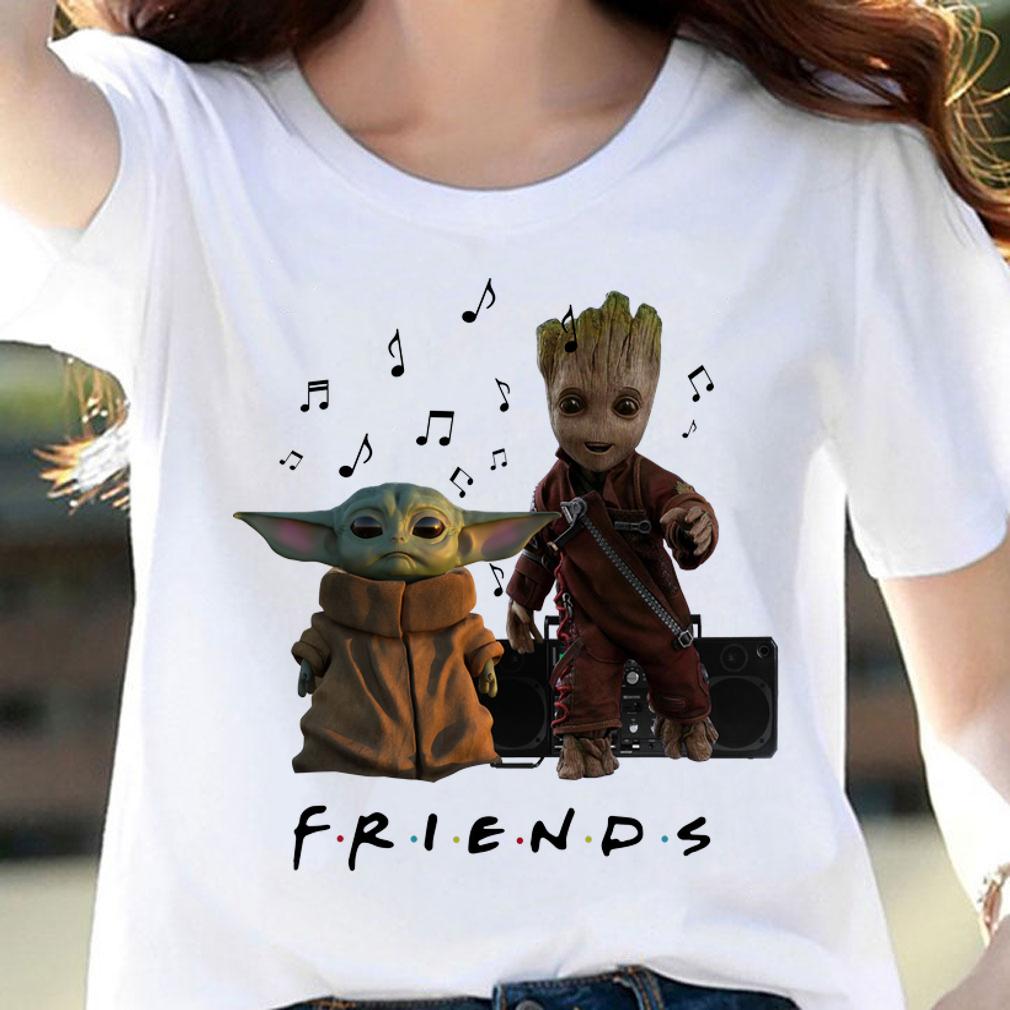 Baby Yoda And Baby Groot Friends t-shirt woman shirt