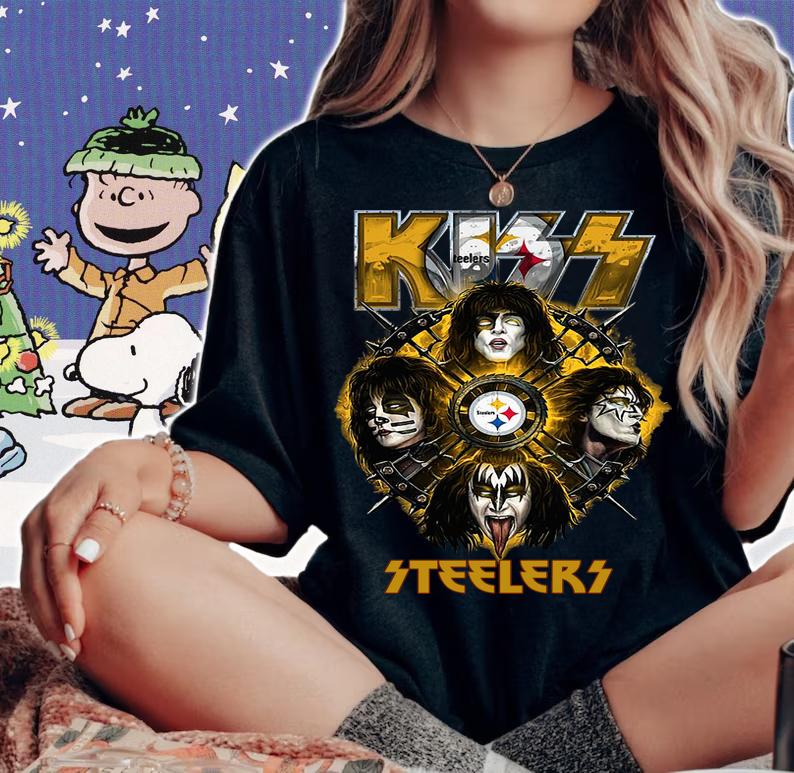KISS Band Steelers Pittsburgh Steelers t-shirt woman shirt