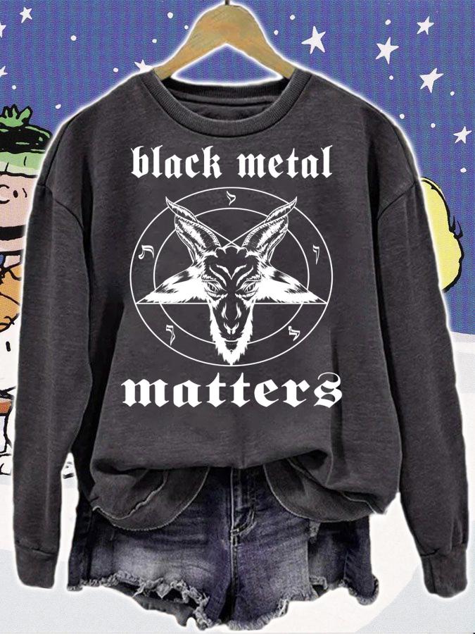 Satan goat black metal matters t-shirt sweatshirt