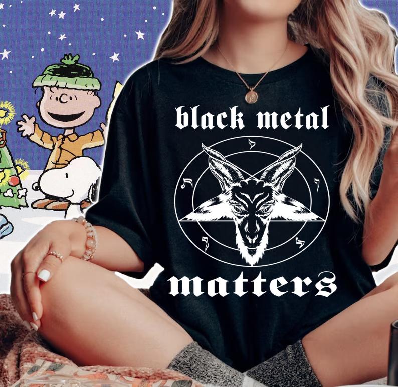 Satan goat black metal matters t-shirt woman shirt