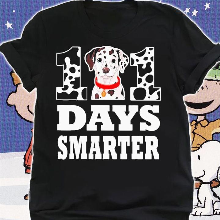 Dog 101 Days Smarter Dalmatian t-shirt shirt