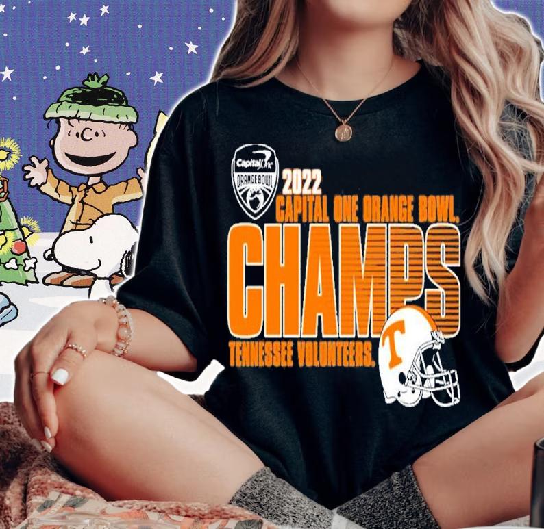 2022 Capital one orange bowl Champs Tennessee Volunteers shirt t-shirt woman shirt