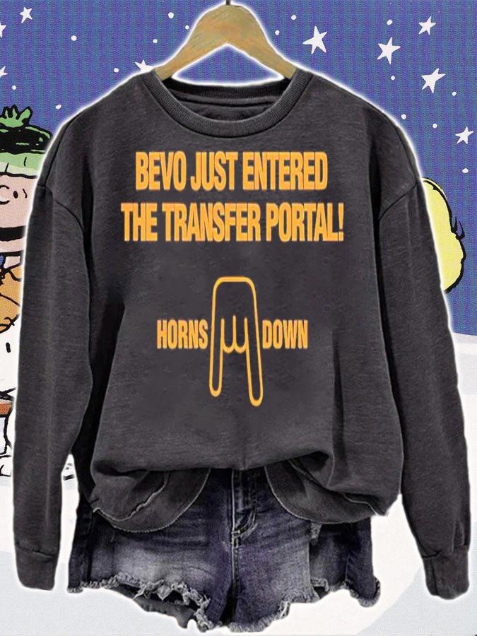 Bevo just entered the transfer portal shirt t-shirt sweatshirt
