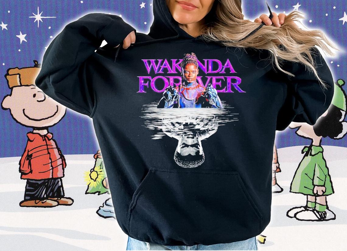 Black Panther Wakanda Forever Shuri water reflection T'challa t-shirt hoodie