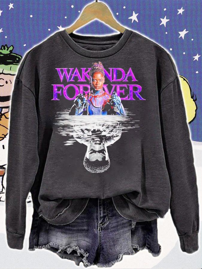 Black Panther Wakanda Forever Shuri water reflection T'challa t-shirt sweatshirt