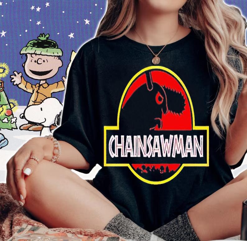 Chainsaw Man Logo Parody shirt t-shirt woman shirt