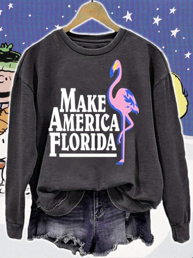 Flamingo Make America Florida 2022 Shirt t-shirt sweatshirt