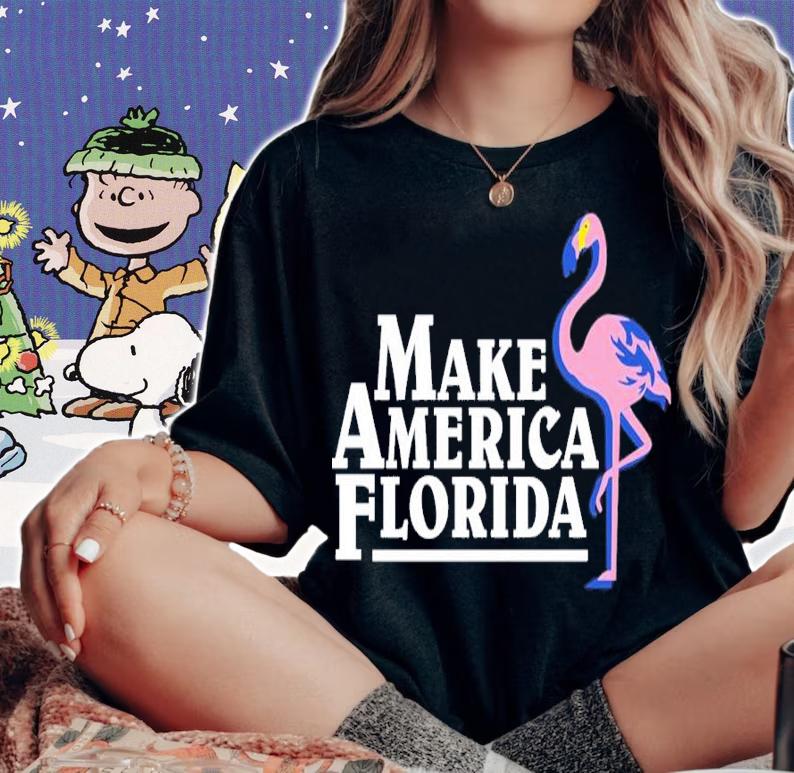 Flamingo Make America Florida 2022 Shirt t-shirt woman shirt