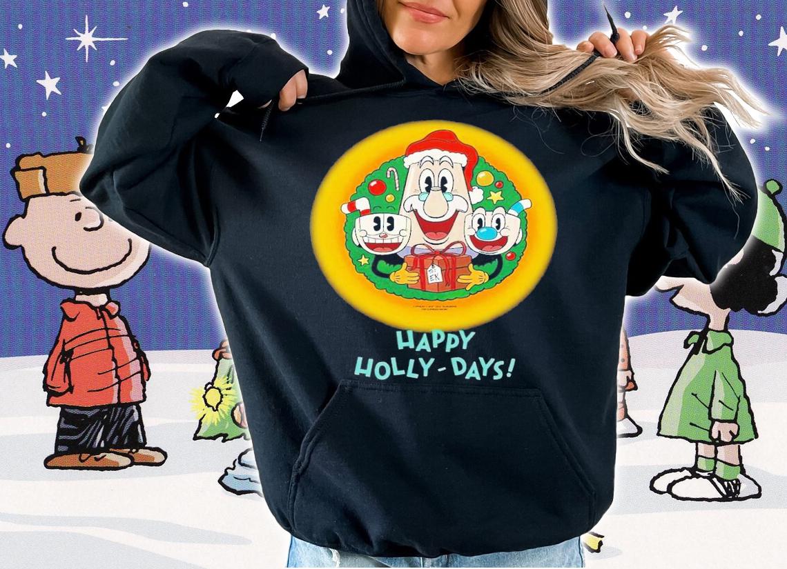 Happy Holly-Days The Cuphead Show shirt t-shirt hoodie