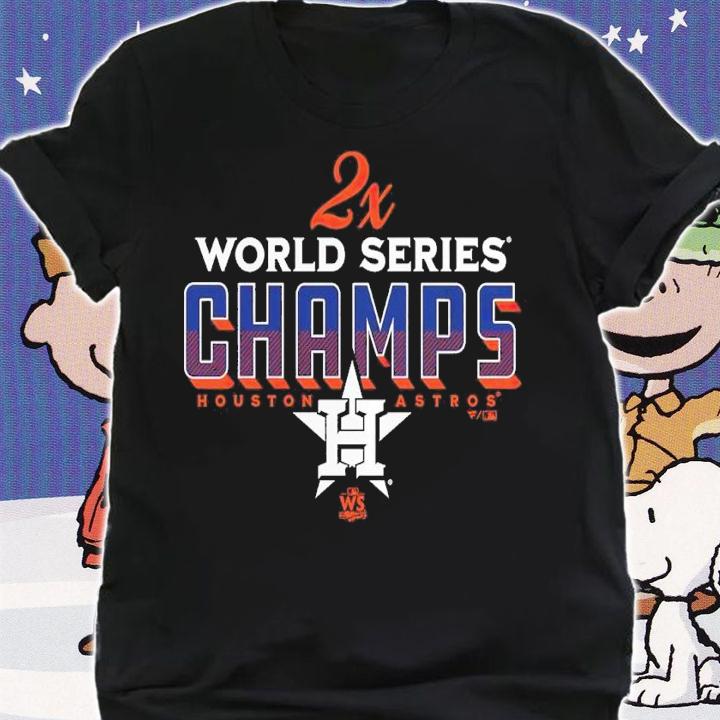 Houston Astros Two-Time World Series Champions Trophy Case shirt t-shirt shirt