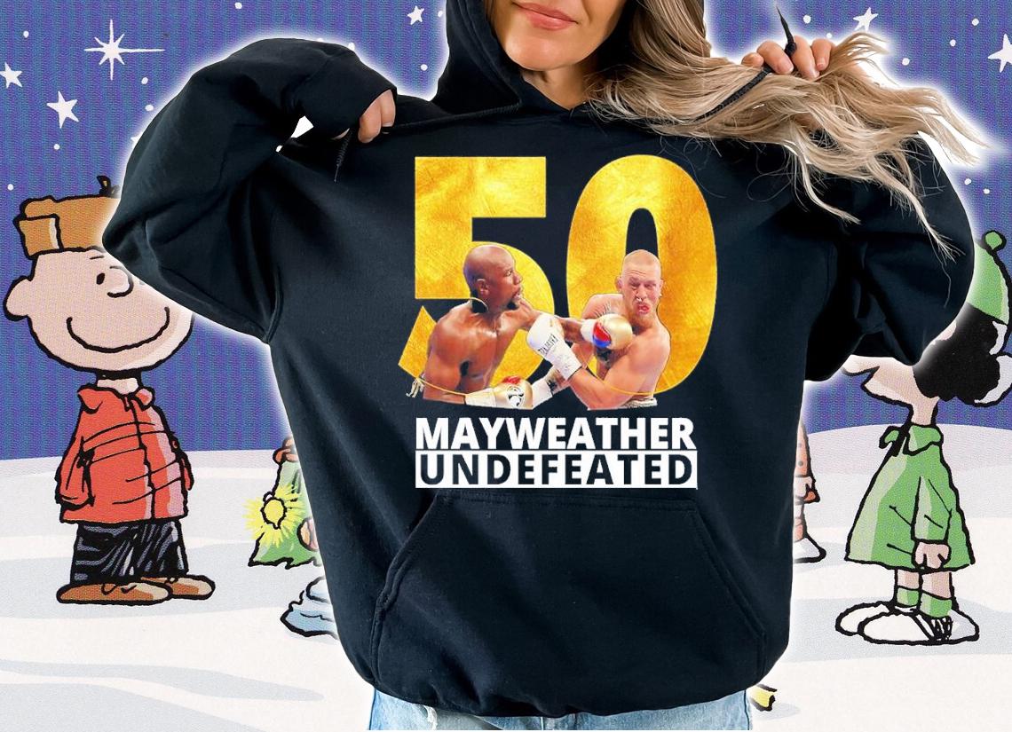 Illustration Mayweather Vs Mcgregor 50 Wins Shirt t-shirt hoodie