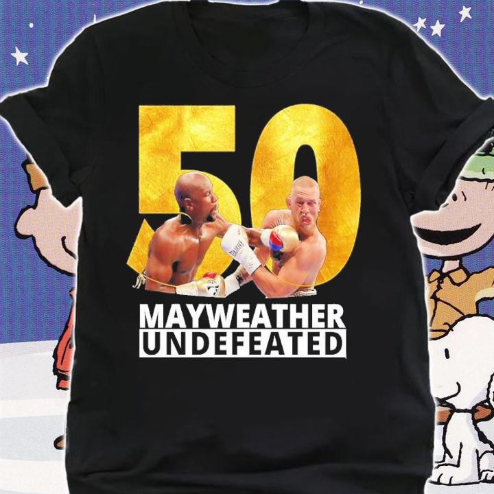 Illustration Mayweather Vs Mcgregor 50 Wins Shirt t-shirt shirt