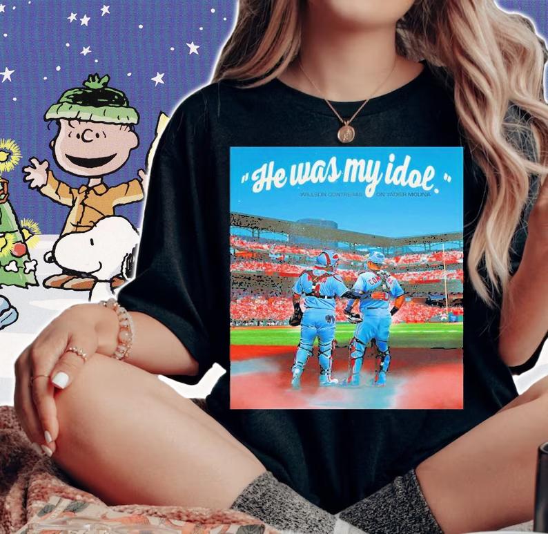 He Was My Idol Willson Contreras On Yadier Molina Shirt t-shirt woman shirt
