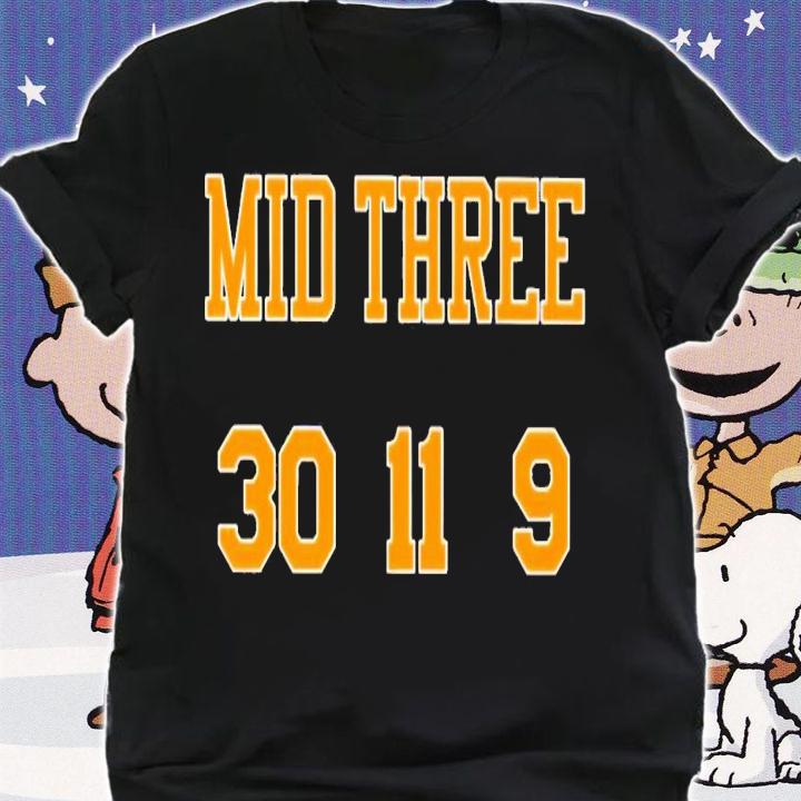 Mid three 30 11 9 shirt t-shirt shirt
