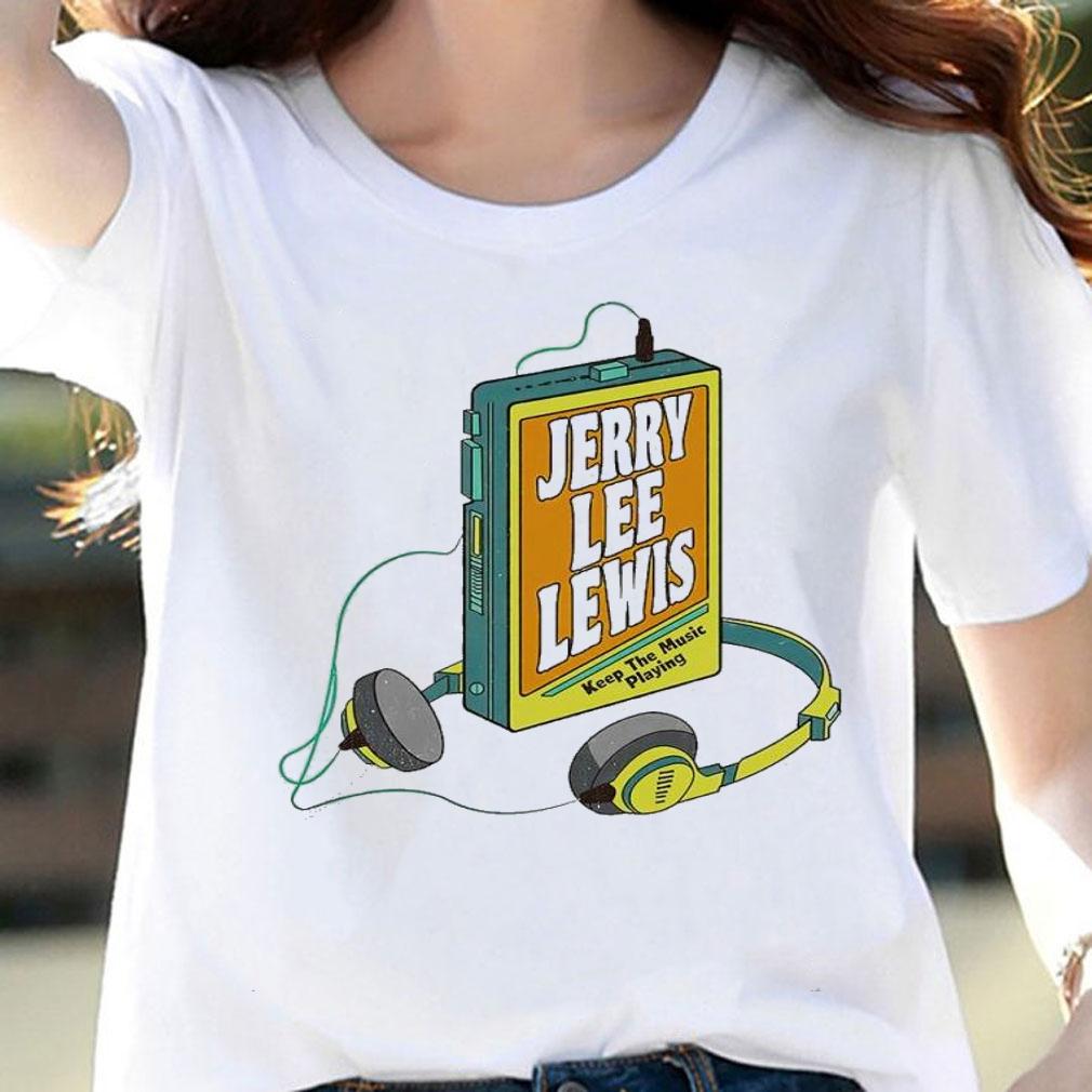 Jerry Lee Lewis retro walkman shirt t-shirt woman shirt