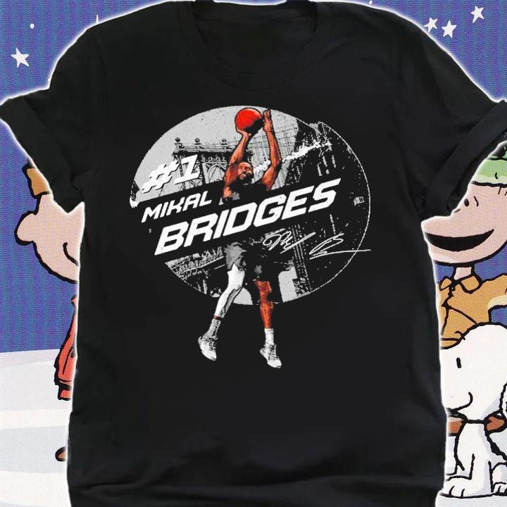 Mikal Bridges Brooklyn City Emblem Basketball Shirt t-shirt