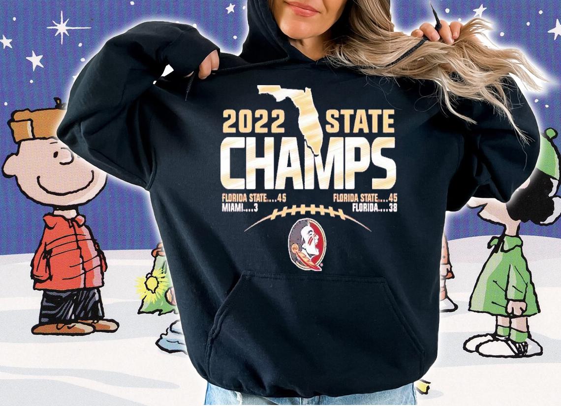 NCAA 2022 Florida State Seminoles State Champions Football Score Shirt t-shirt
