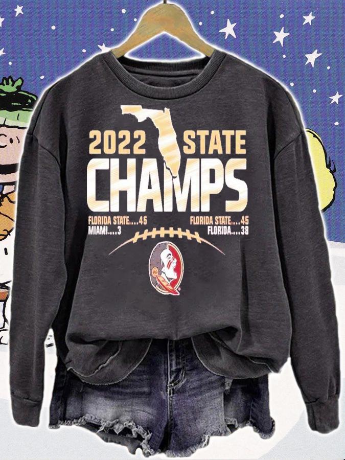 NCAA 2022 Florida State Seminoles State Champions Football Score Shirt t-shirt