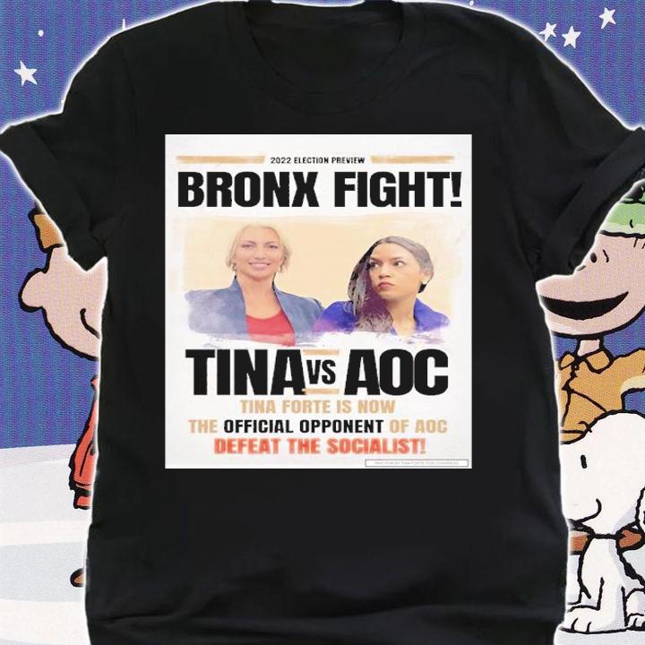 2022 Election Preview Bronx Fight Tina Vs AOC Shirt t-shirt shirt