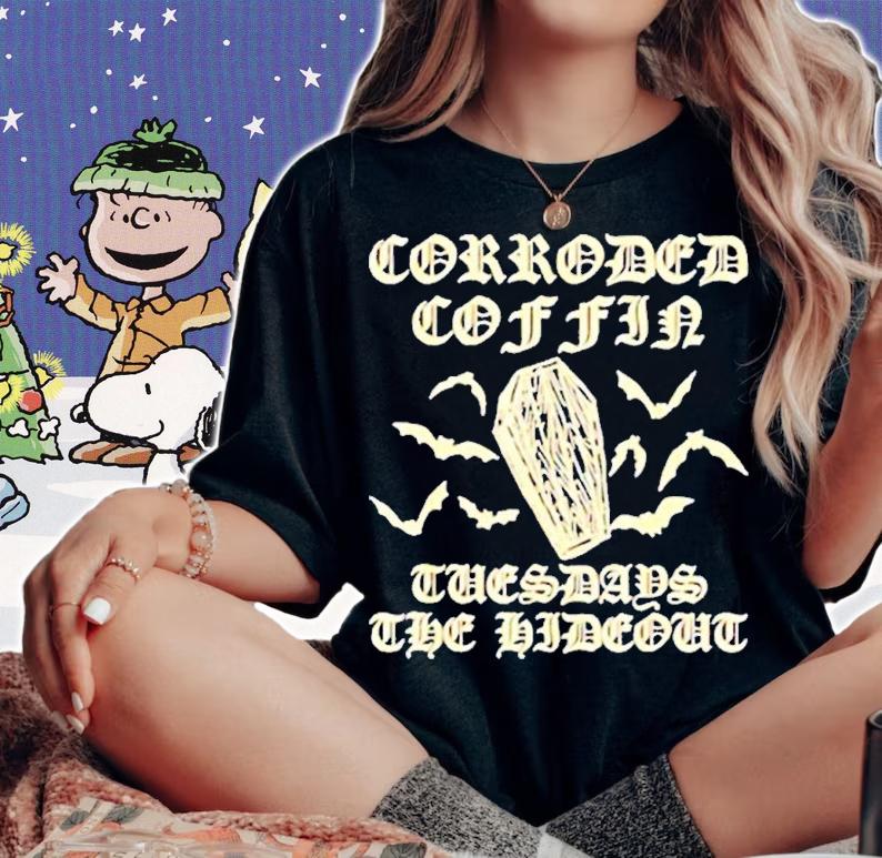 Corroded Coffin Stranger Things Eddie Munsons Band shirt t-shirt