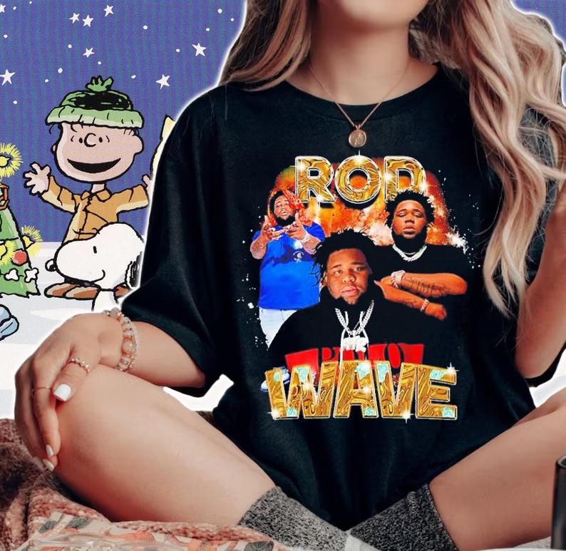Rod Wave Vintage 90s Retro Shirt t-shirt woman shirt