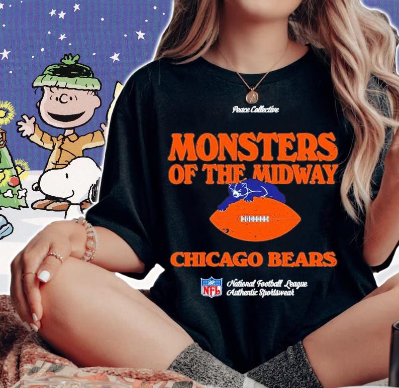 Chicago Bears Monsters Of The Midway NFL Authentic Sportswear Shirt t-shirt woman shirt