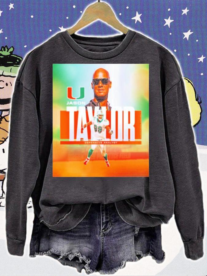 Miami Hurricanes Jason Taylor Defensive Analyst Shirt t-shirt