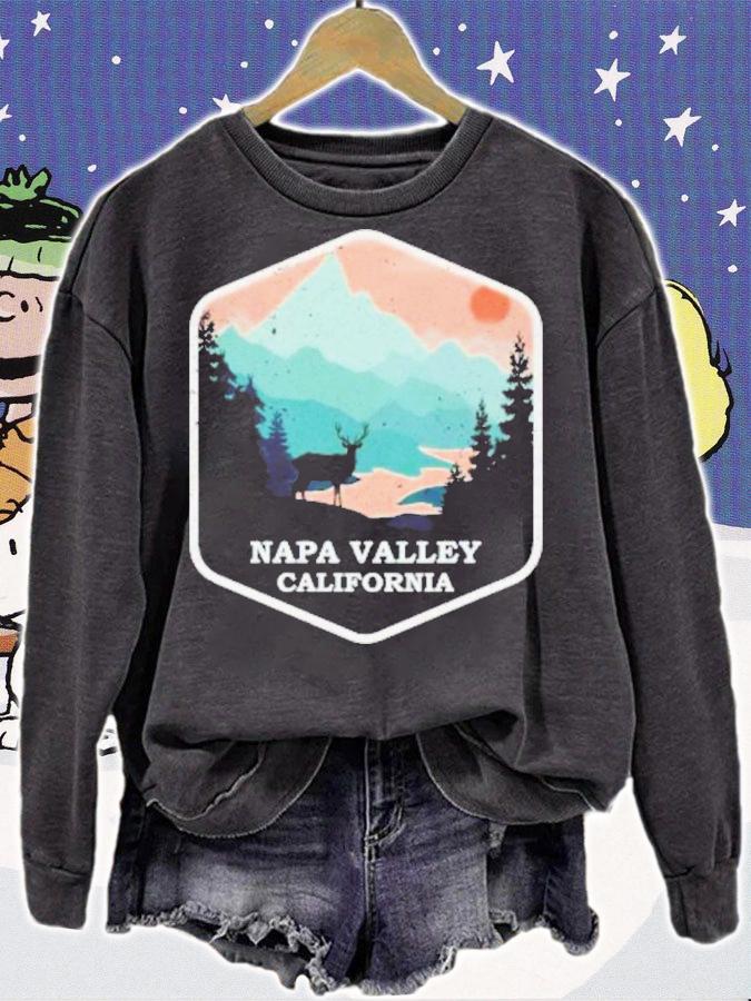 Napa Valley California CA Vintage Mountains Hiking Souvenir Shirt t-shirt