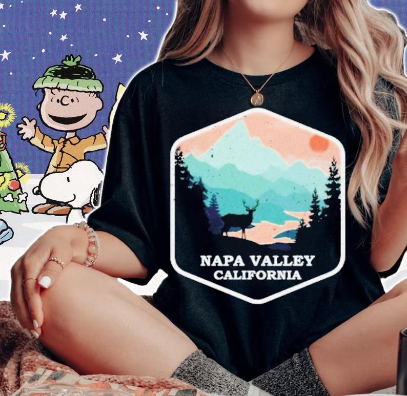Napa Valley California CA Vintage Mountains Hiking Souvenir Shirt t-shirt