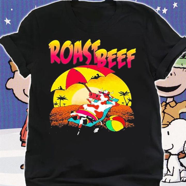Roast Beef 80s Style Cow shirt t-shirt