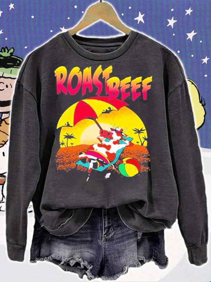 Roast Beef 80s Style Cow shirt t-shirt