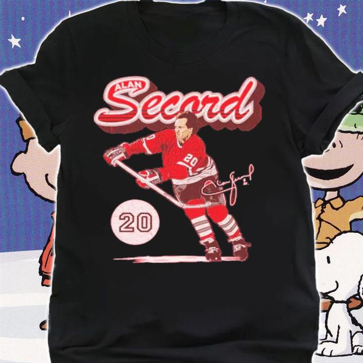 Alan Secord Chicago Retro Script Hockey Signatures Shirt t-shirt