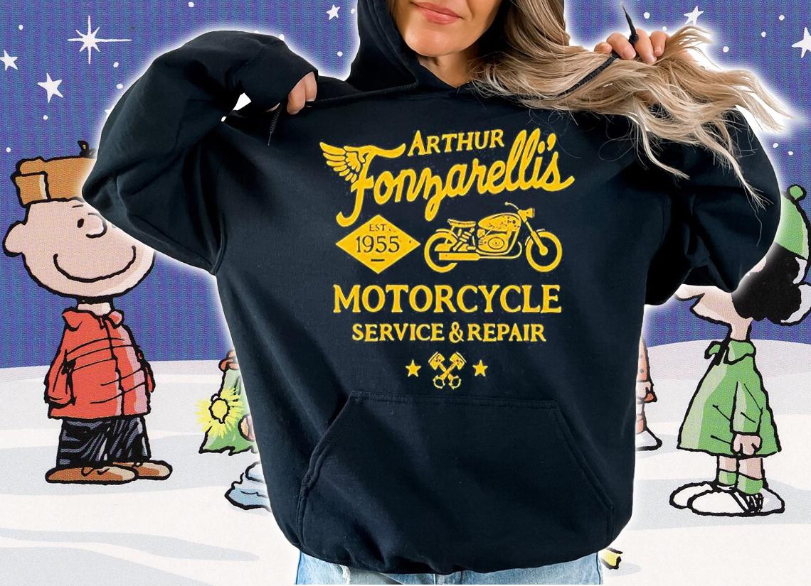 Arthur Fonzarelli's Motorcycle Service And Repair T-Shirt t-shirt hoodie