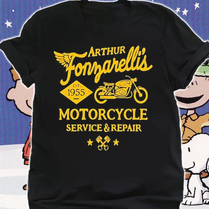 Arthur Fonzarelli's Motorcycle Service And Repair T-Shirt t-shirt shirt