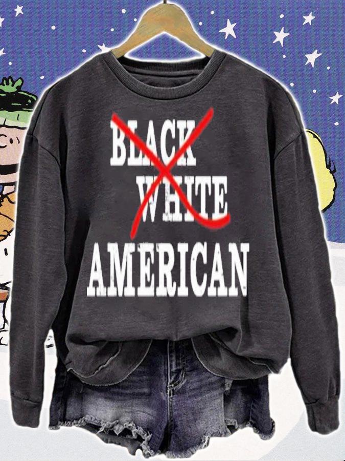 Black White American Shirt t-shirt sweatshirt